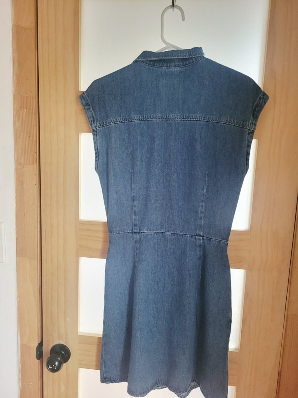 Mavi Blue Denim Button-Front Midi Dress - Picture 5 of 5